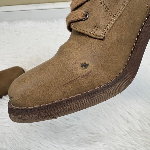 Crown Vintage Women's Lace Up Heeded Holliss Boots Mocha Tan Brown Size 7.5 - Picture 7 of 7